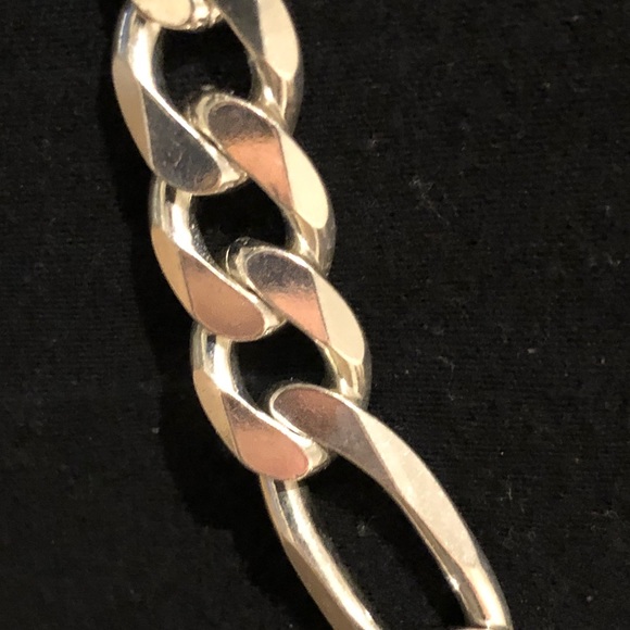Genuine Sterling Silver Figaro Chain - Picture 5 of 14